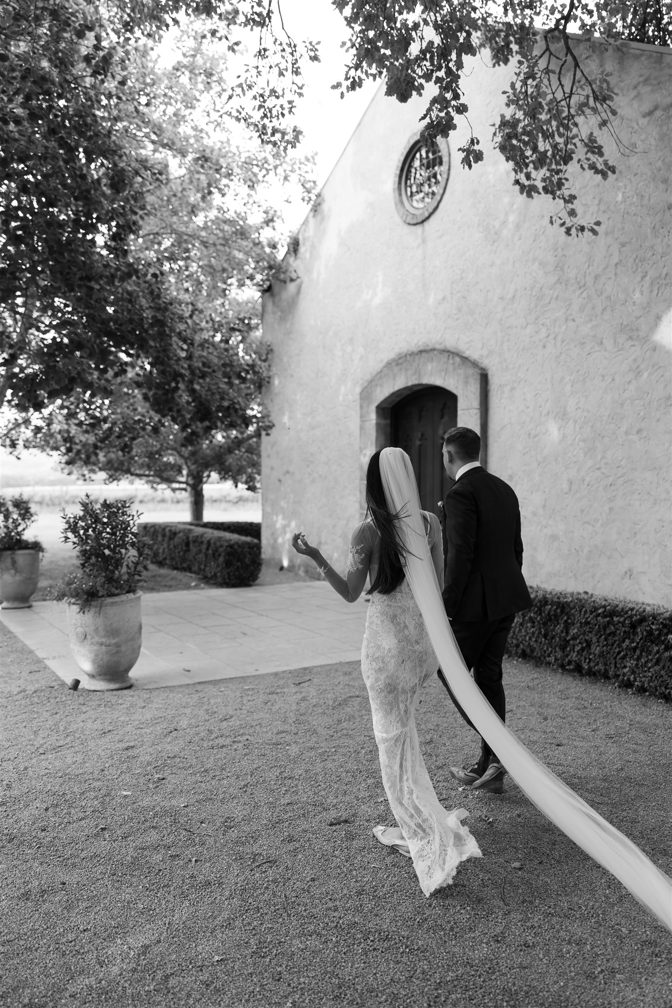 Bridal portraits around Stones of the Yarra Valley Wedding Venue