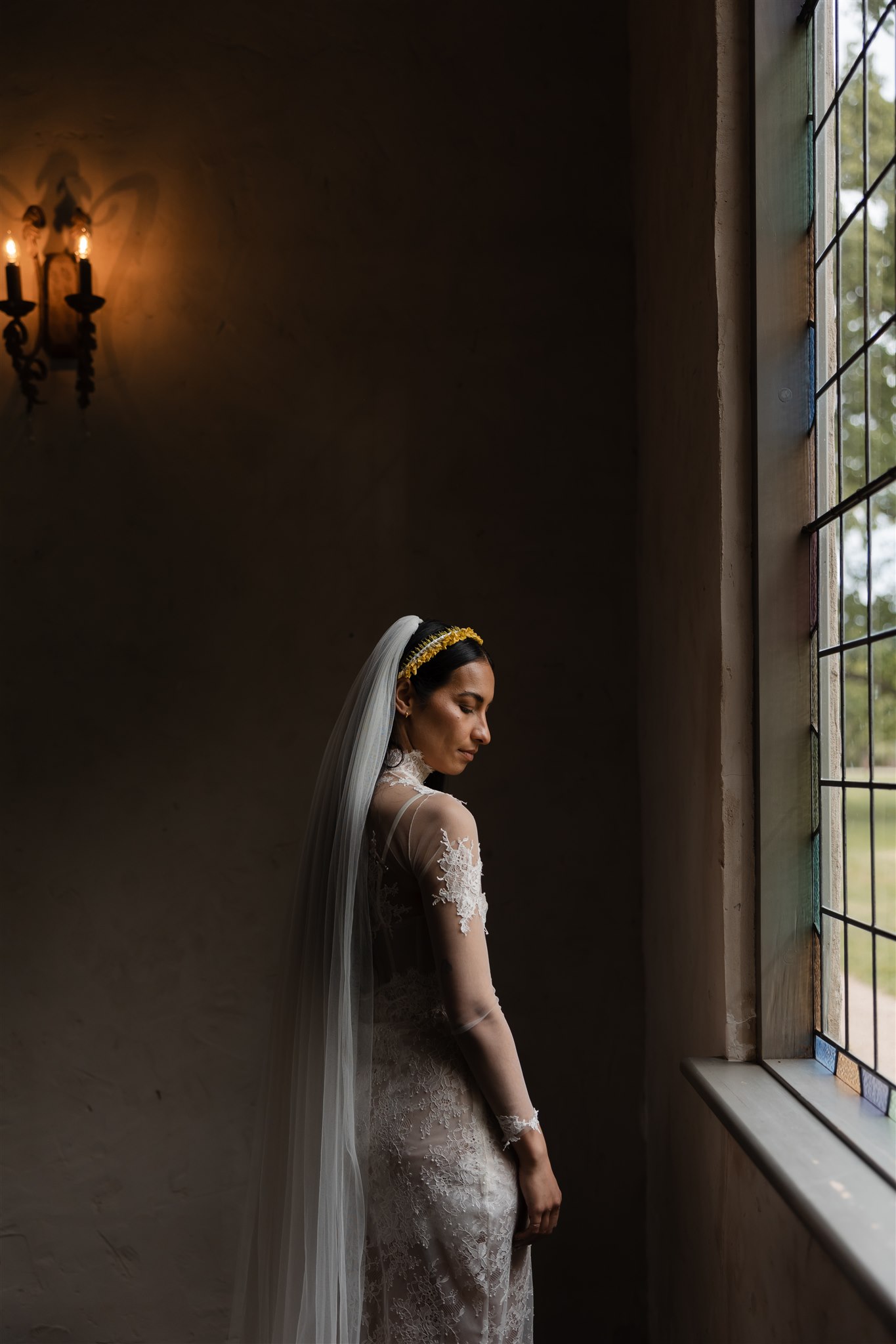 Bridal portraits around Stones of the Yarra Valley Wedding Venue