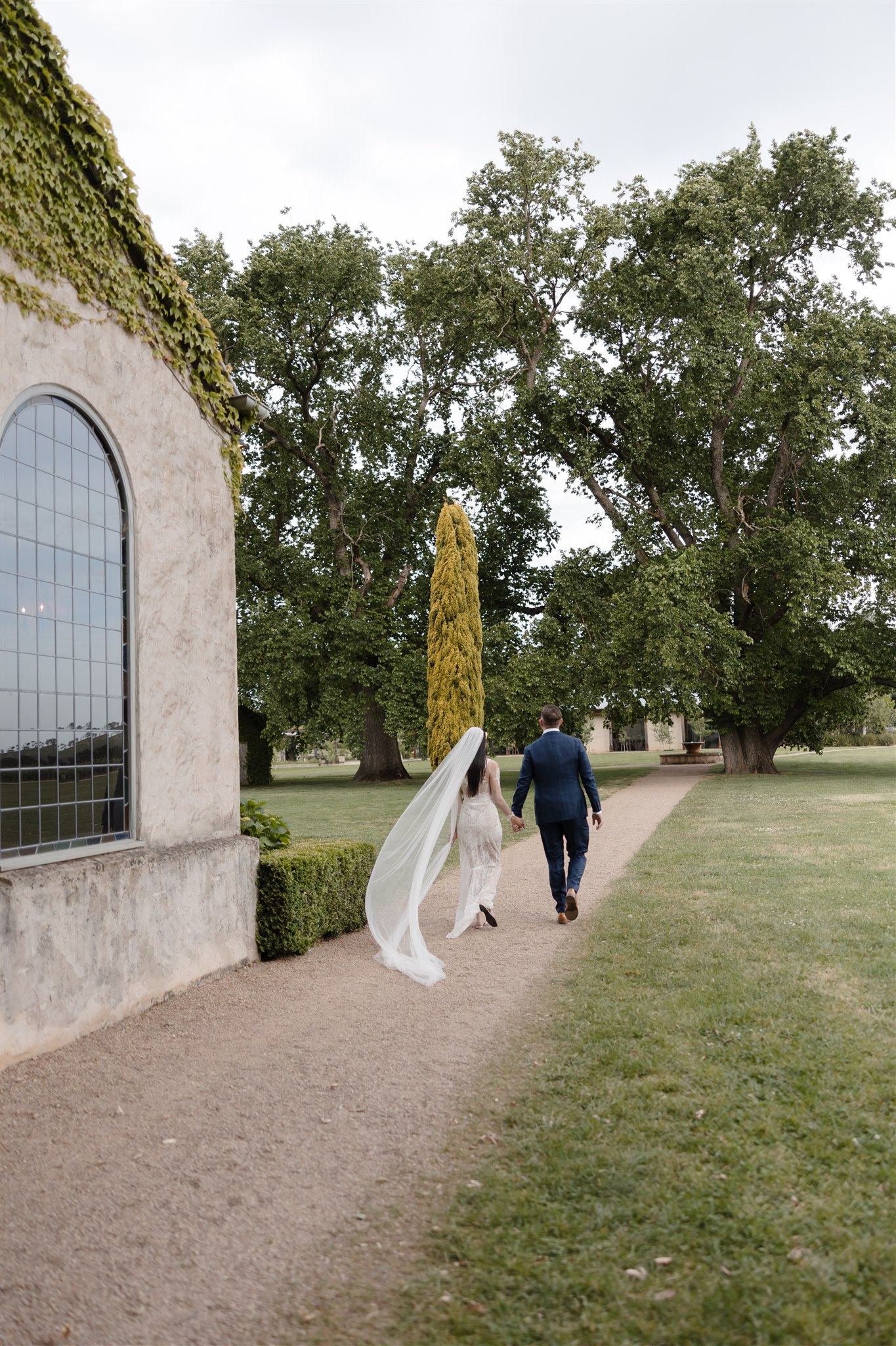 Bridal portraits around Stones of the Yarra Valley Wedding Venue
