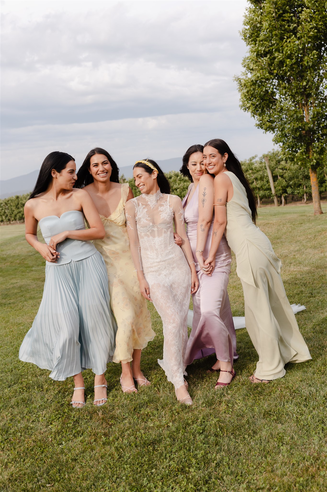 Bride and Bridesmaids
