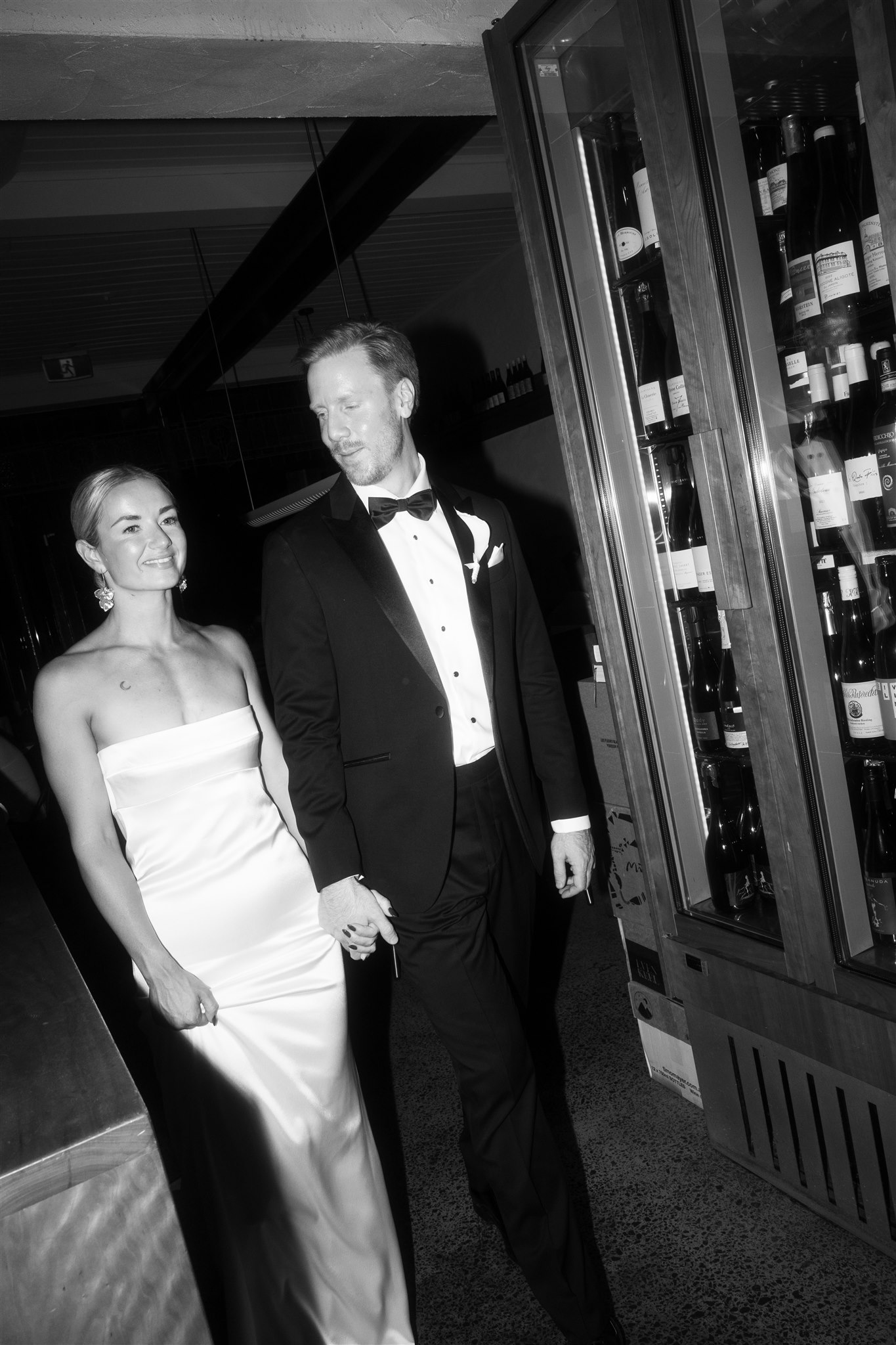 Bridal portraits around their Melbourne wedding venue Clover