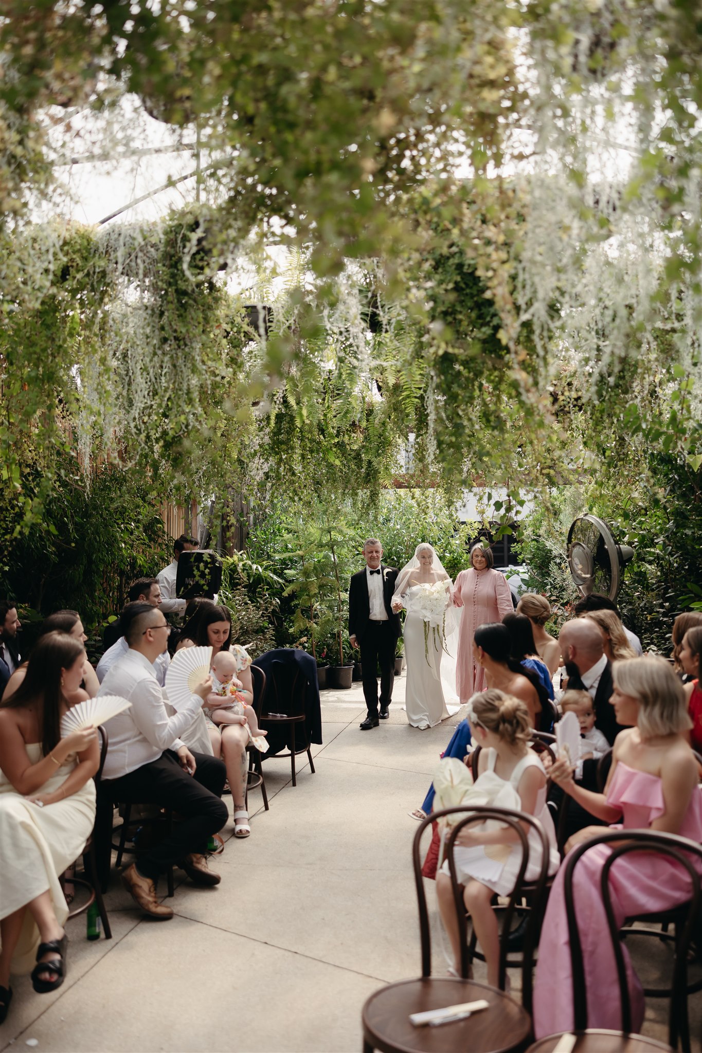 Wedding Ceremony at Melbourne Wedding Venue Glasshaus design