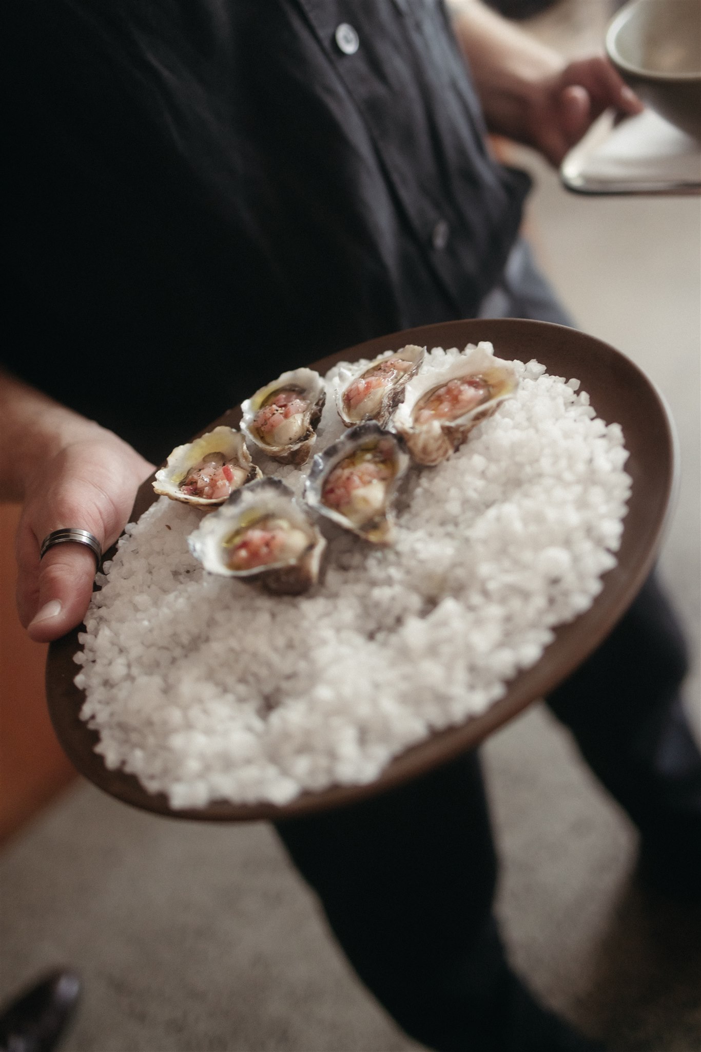 Oysters served at Wedding Reception