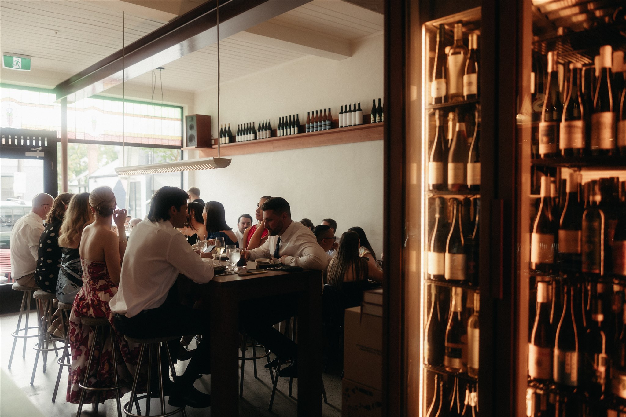 Dinner party style wedding reception at Clover, Melbourne