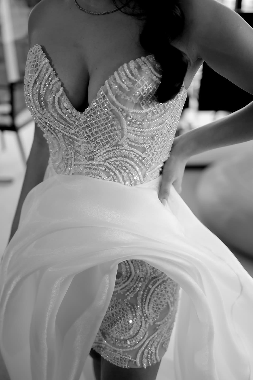 Fashion wedding photographer Melbourne – Alin Le’Kal dress detail