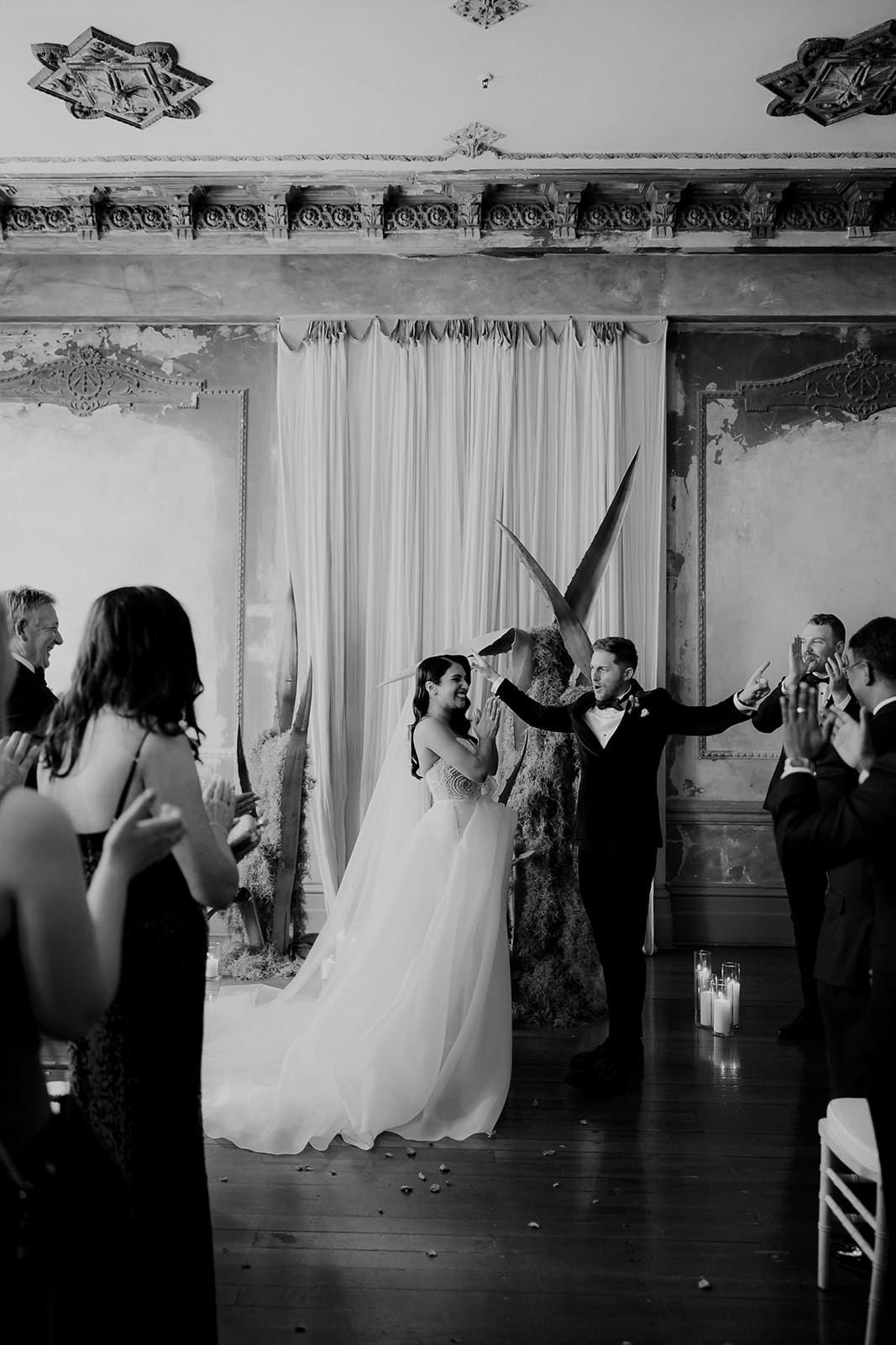 The George Ballroom wedding ceremony captured by Maegan Brown Moments