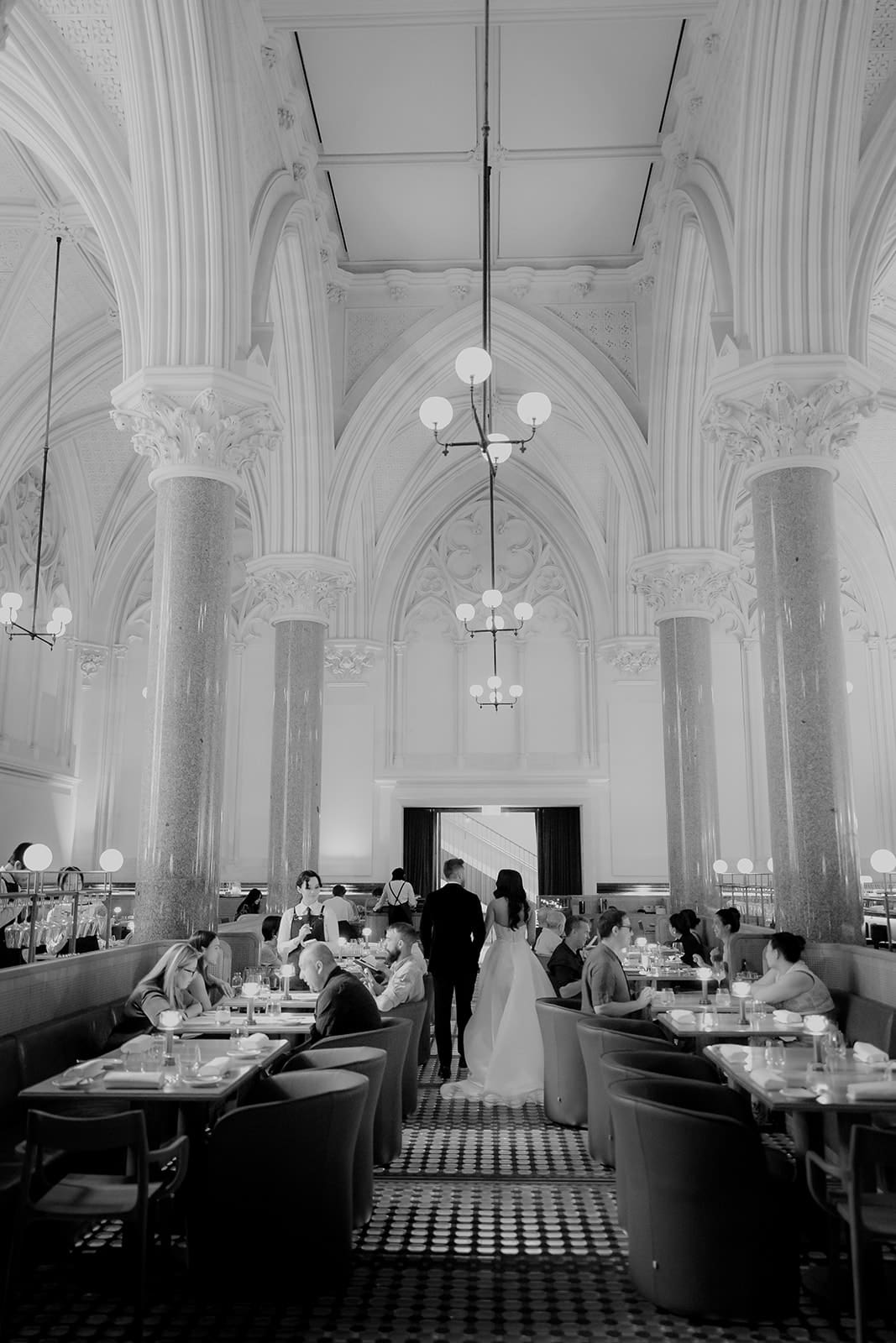 Editorial wedding portrait at Reine and La Rue Melbourne